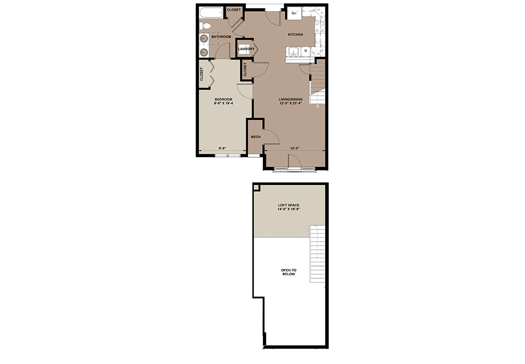 1 2 Bedroom Loft Apartments The Lofts At Worthington