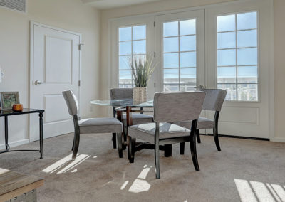 Apartment dining area at The Lofts at Worthington